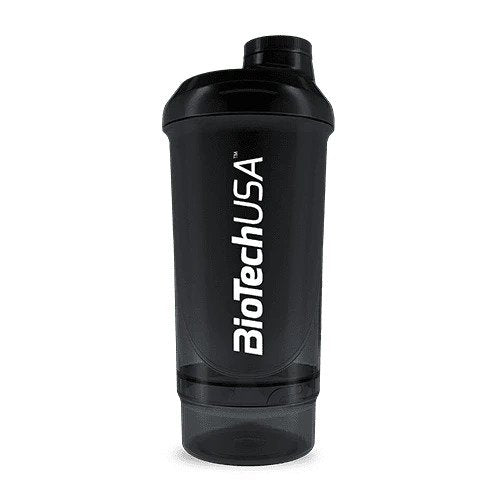 BioTechUSA Accessories Wave+ Shaker, Black Smoke – 300 ml. (+ 150 ml.)