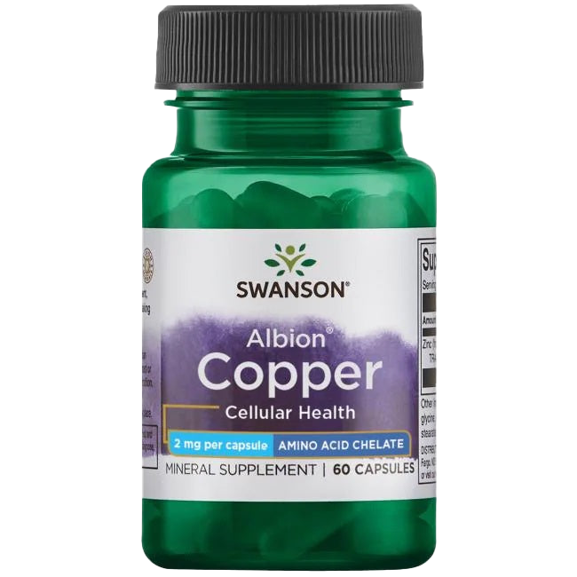 Swanson Albion Copper, 2mg - 60 caps