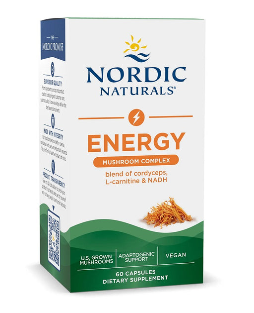 Nordic Naturals Energy Mushroom Complex 60 vcaps at the cheapest price at MYSUPPLEMENTSHOP.co.uk