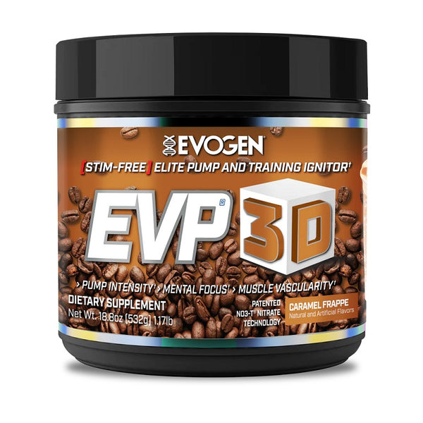 Evogen EVP 3D Caramel Frappe 532g at the cheapest price at MYSUPPLEMENTSHOP.co.uk