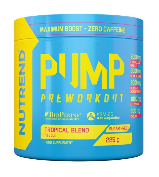 Pump Pre-Workout, Tropical Blend - 225g at MySupplementShop.co.uk