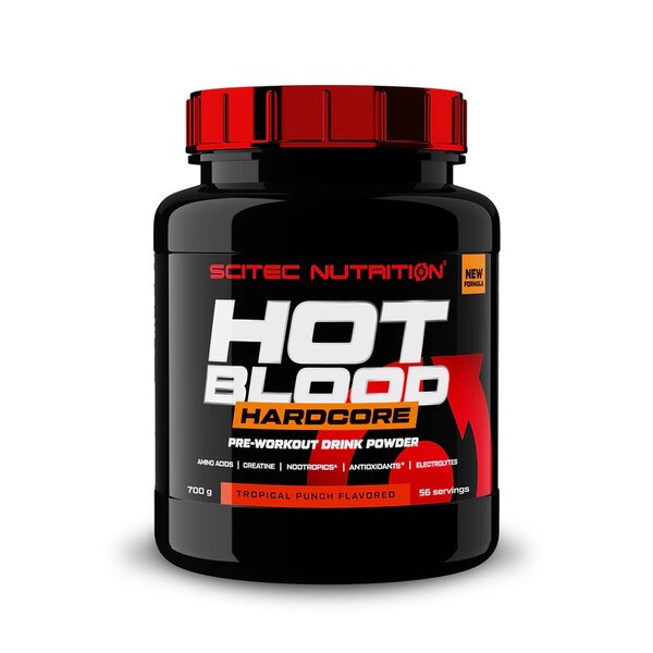 SciTec Hot Blood Hardcore, Guarana - 700g: Pre-Workout Energy Surge, Guarana Rush - Pre & Post Workout at MySupplementShop by SciTec