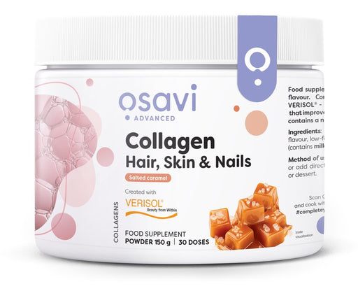 Osavi Collagen Peptides (Hair, Skin & Nails), Salted Caramel - 150g Best Value Sports Supplements at MYSUPPLEMENTSHOP.co.uk