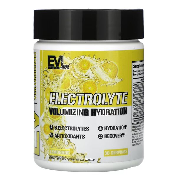 EVLution Nutrition Electrolyte, Lemonade - 111g