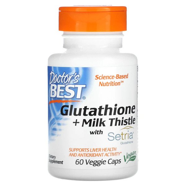 Doctor's Best Glutathione + Milk Thistle - 60 vcaps - Supplements at MySupplementShop by Doctor's Best