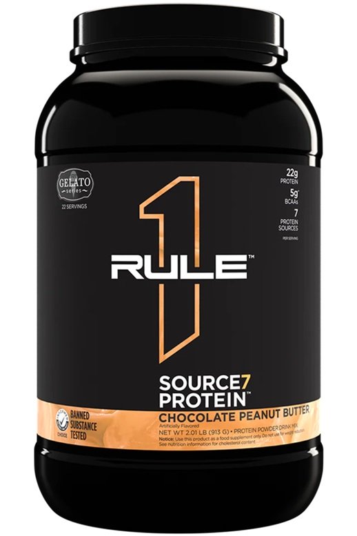 Source7 Protein, Chocolate Peanut Butter Gelato - 913g | Premium Sports Nutrition at MYSUPPLEMENTSHOP.co.uk