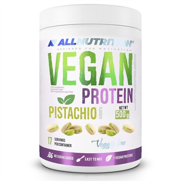 Allnutrition Vegan Protein - 500g - Pistachio - Soy Proteins at MySupplementShop by Allnutrition