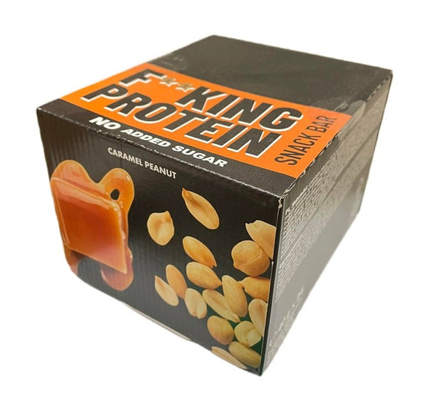Fitking Protein Snack Bar, Caramel Peanut - 24 x 40g | Premium Sports Nutrition at MYSUPPLEMENTSHOP.co.uk