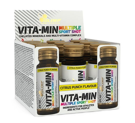 Olimp Nutrition Vita-Min Multiple Sport Shot, Citrus Punch 9 x 25 ml - Sports Supplements at MySupplementShop by Olimp Nutrition