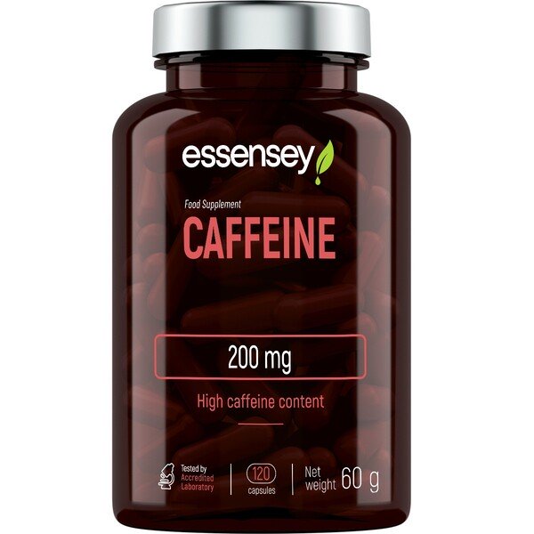 Caffeine, 200mg - 120 caps - Default Title - Slimming and Weight Management at MySupplementShop by Essensey