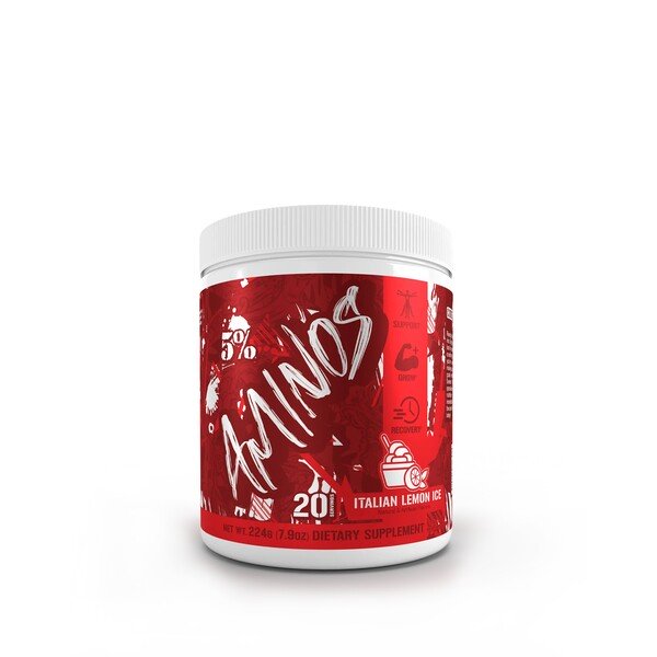 5% Nutrition Aminos - Code Red, Italian Lemon Ice - 224g - Default Title - Sports Nutrition at MySupplementShop by 5% Nutrition