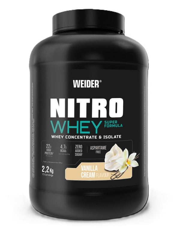 Weider Nitro Whey Super Formula 2200g - Vanilla Cream - Whey Proteins at MySupplementShop by Weider