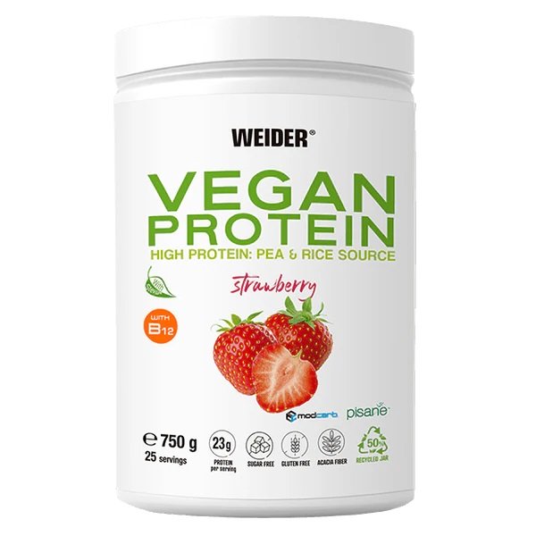 Weider Vegan Protein 750g - Strawberry - Pea Proteins at MySupplementShop by Weider