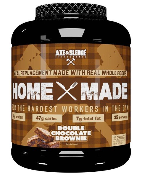 Axe & Sledge Home Made 2950g - Double Chocolate Brownie - High Carb Gainers at MySupplementShop by Axe & Sledge