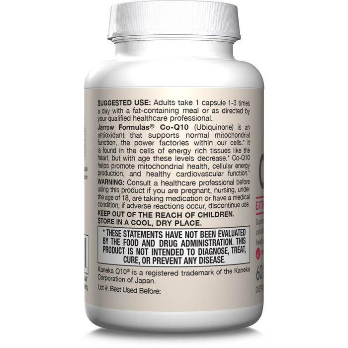 Jarrow Formulas CoQ10 200mg 60 Veggie Capsules | Premium Supplements at MYSUPPLEMENTSHOP