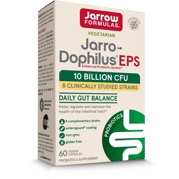 Jarrow Formulas Jarro-Dophilus EPS 10 Billion CFU 60 Enteroguard Veggie Capsules | Premium Supplements at MYSUPPLEMENTSHOP