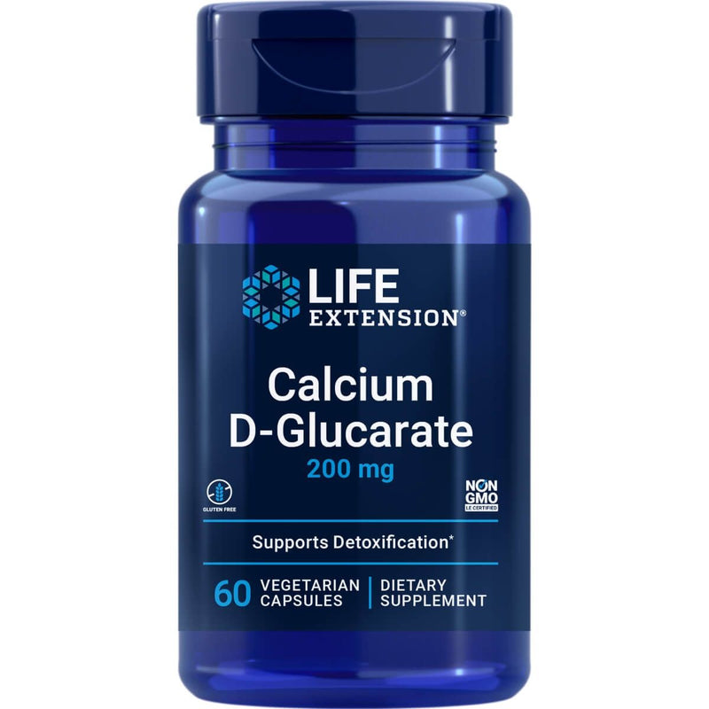 Life Extension Calcium D-Glucarate 200 mg 60 Vegetarian Capsules | Premium Supplements at MYSUPPLEMENTSHOP