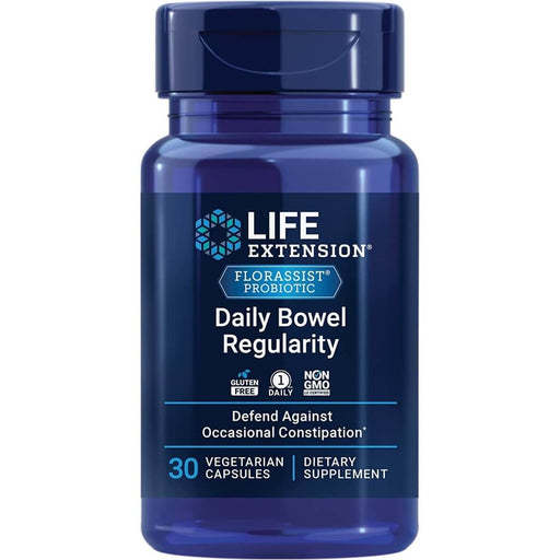 Life Extension FLORASSIST Daily Bowel Regularity 30 Veggie Capsules | Premium Supplements at MYSUPPLEMENTSHOP