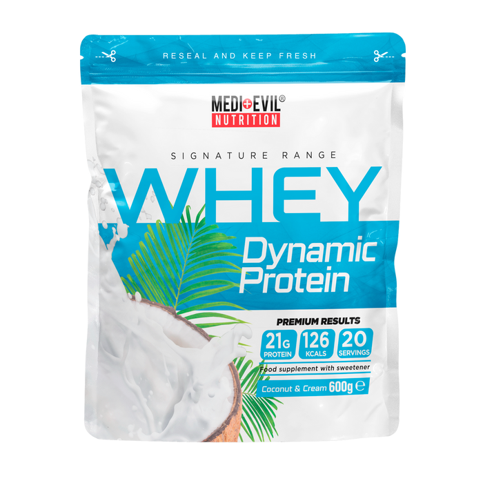 Medi-Evil Whey Dynamix Protein 600g - Coconut Cream - Protein Powder at MySupplementShop by Medi-Evil Nutrition