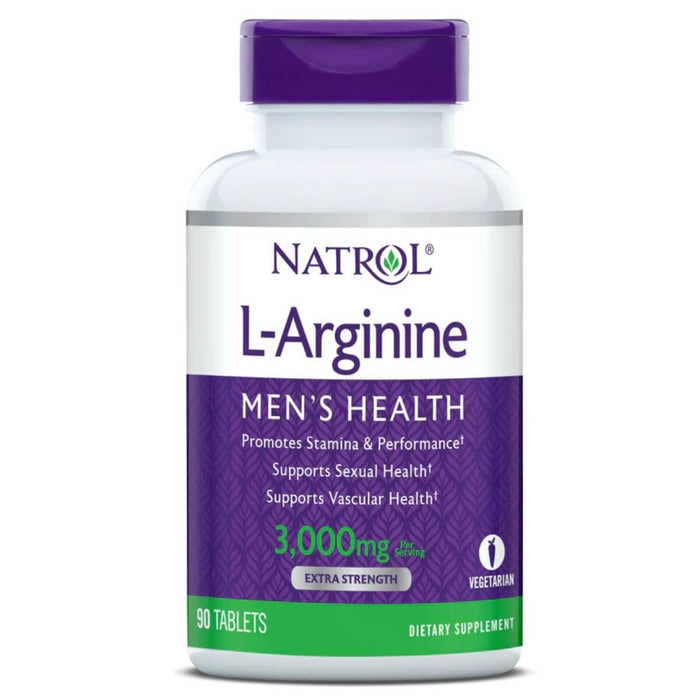 Natrol L-Arginine 3,000mg 90 Tablets - Nitric Oxide Boosters at MySupplementShop by Natrol