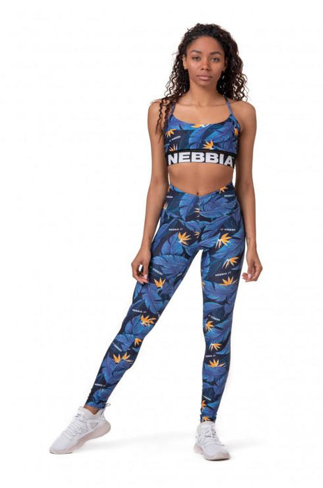 Nebbia High-Waist Ocean Power leggings 561 - Oean Blue