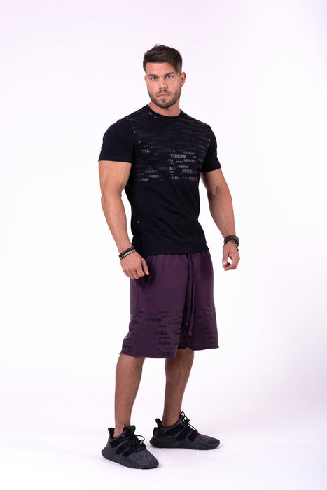 Nebbia Raw Hem Street Shorts 151 - Burgundy - XXL - Shorts at MySupplementShop by Nebbia