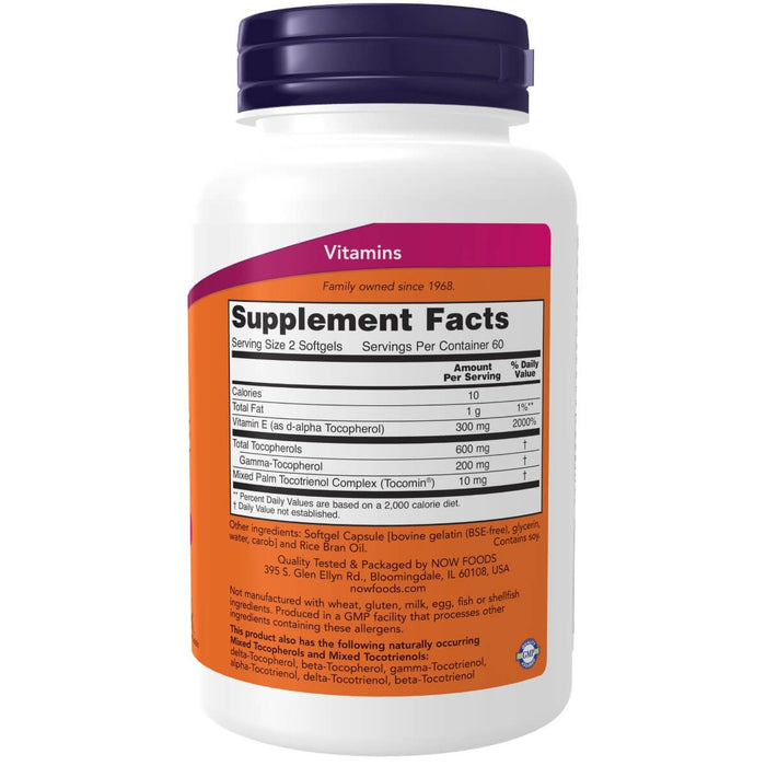 NOW Foods Advanced Gamma E Complex 120 Softgels | Premium Supplements at MYSUPPLEMENTSHOP