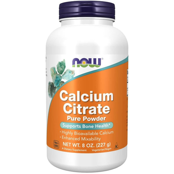 NOW Foods Calcium Citrate Powder 8oz (227g) | Premium Supplements at MYSUPPLEMENTSHOP