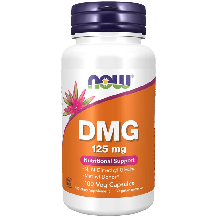 NOW Foods DMG (N-Dimethyl Glycine) 125 mg 100 Veg Capsules