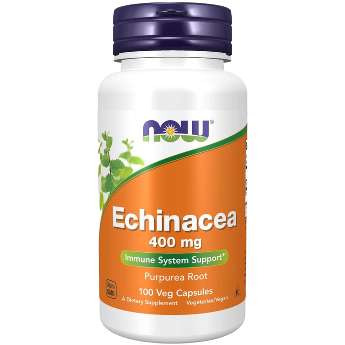 NOW Foods Echinacea 400 mg 100 Veg Capsules