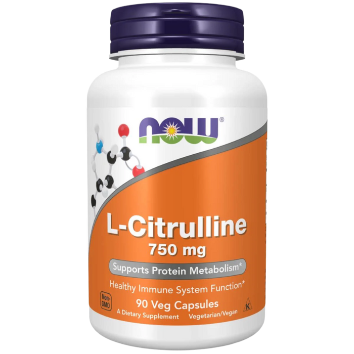 NOW Foods L-Citrulline 750 mg 90 Veg Capsules