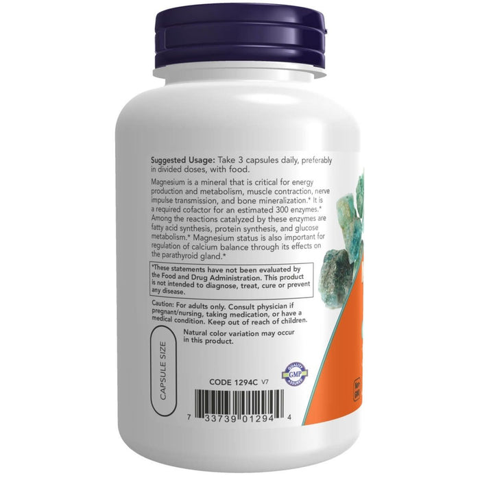 NOW Foods Magnesium Citrate 120 Veg Capsules - Vitamins & Minerals at MySupplementShop by NOW Foods