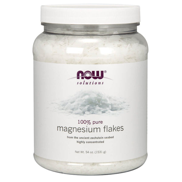 NOW Foods Magnesium Flakes 54oz - Sports Supplements at MySupplementShop by NOW