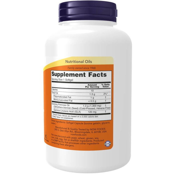 NOW Foods Super Primrose 1,300 mg 120 Softgels | Premium Supplements at MYSUPPLEMENTSHOP