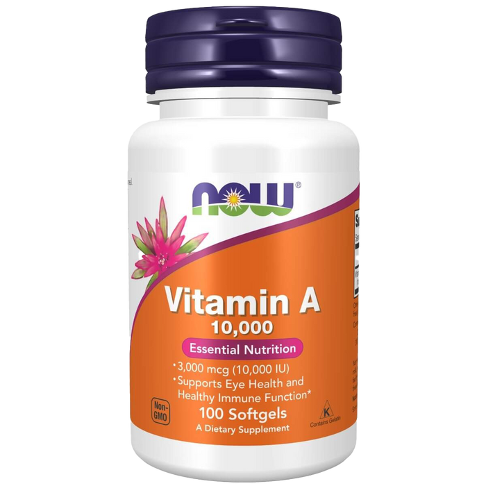 NOW Foods Vitamin A 10,000 IU 100 Softgels