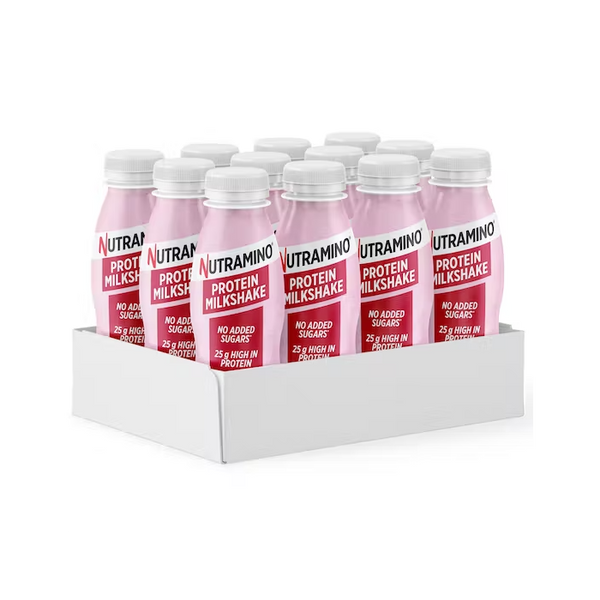 Nutramino Protein Shake 12 x 330ml - Strawberry - Sports Supplements at MySupplementShop by Nutramino