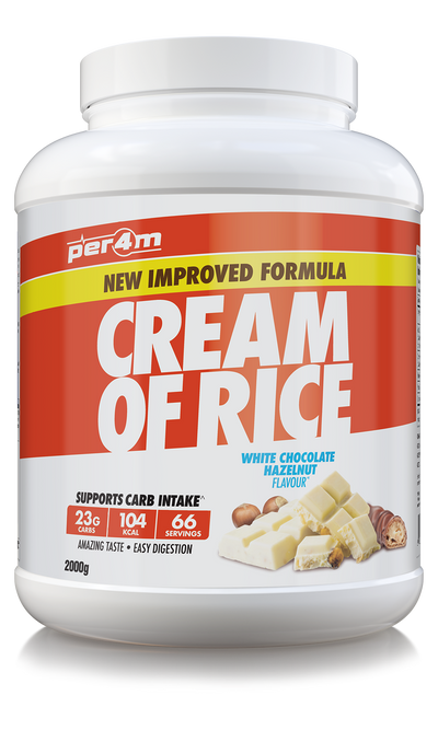 Per4m Cream of Rice 2kg - White Chocolate Hazelnut - Cream Of Rice at MySupplementShop by PER4M Nutrition