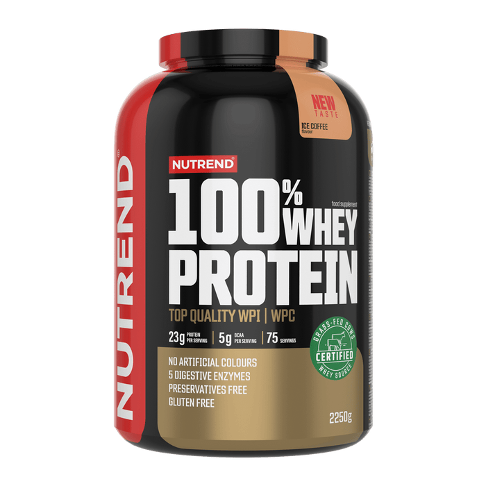 Nutrend 100% Whey Protein Powder | 22.8g Protein & 5g BCAAs | CFM Technology | Gluten-Free