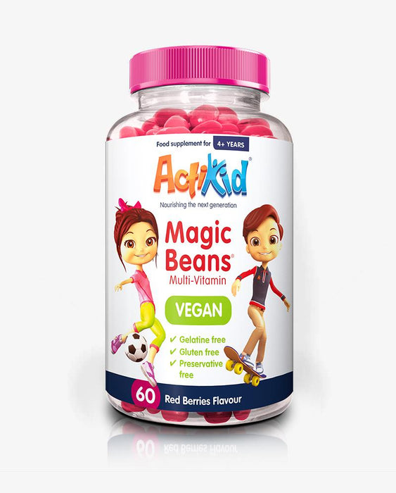 Actikid Magic Beans Multivitamin Blueberry 60 Gummibonbons