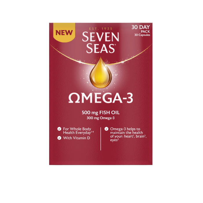 Seven Seas Omega-3 With Vitamin D – Heart, Brain & Immune Support 30 Capsules