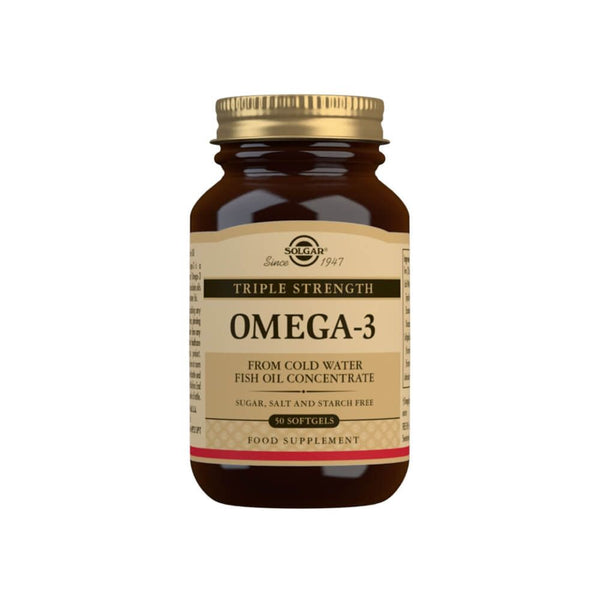 Solgar Triple Strength Omega-3 Softgels Pack of 50 | Premium Supplements at MYSUPPLEMENTSHOP