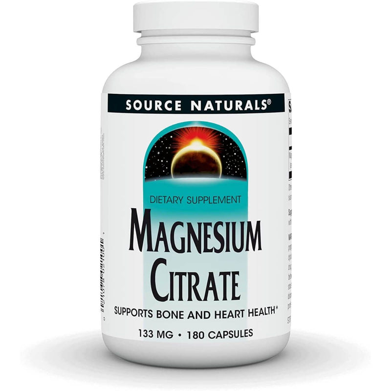 Source Naturals Magnesium Citrate 133mg 180 Capsules - Brain & Memory at MySupplementShop by Source Naturals