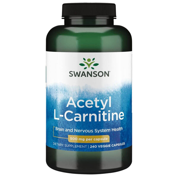 Swanson Acetyl L-Carnitine 500 mg 240 Veg Capsules - Brain & Memory at MySupplementShop by Swanson