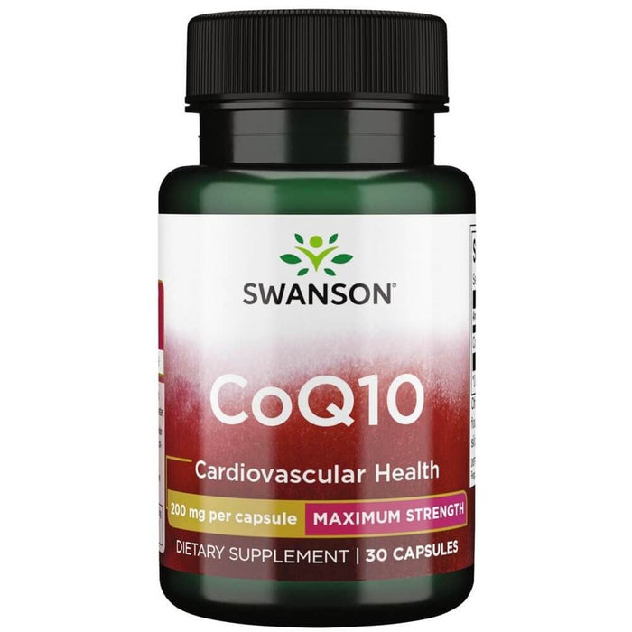 Swanson Coq10 Maximum Strength 200 mg 30 Capsules - Supplements at MySupplementShop by Swanson