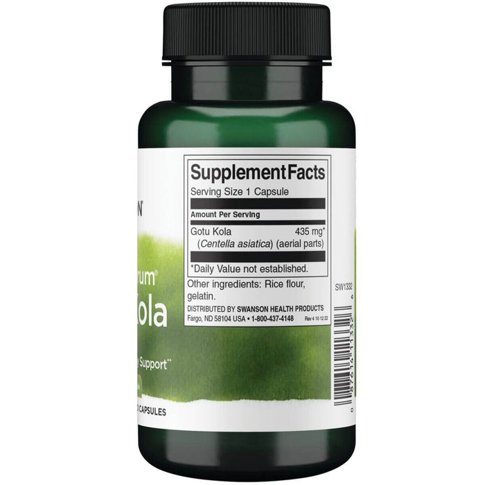 Swanson Full Spectrum Gotu Kola 435 mg 60 Capsules at MySupplementShop.co.uk