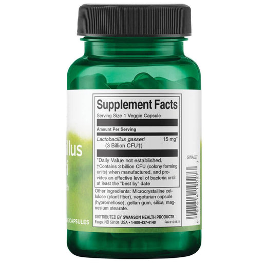 Swanson Lactobacillus Gasseri 3 Billion CFU 60 Vegetarian Capsules - Health and Wellbeing at MySupplementShop by Swanson