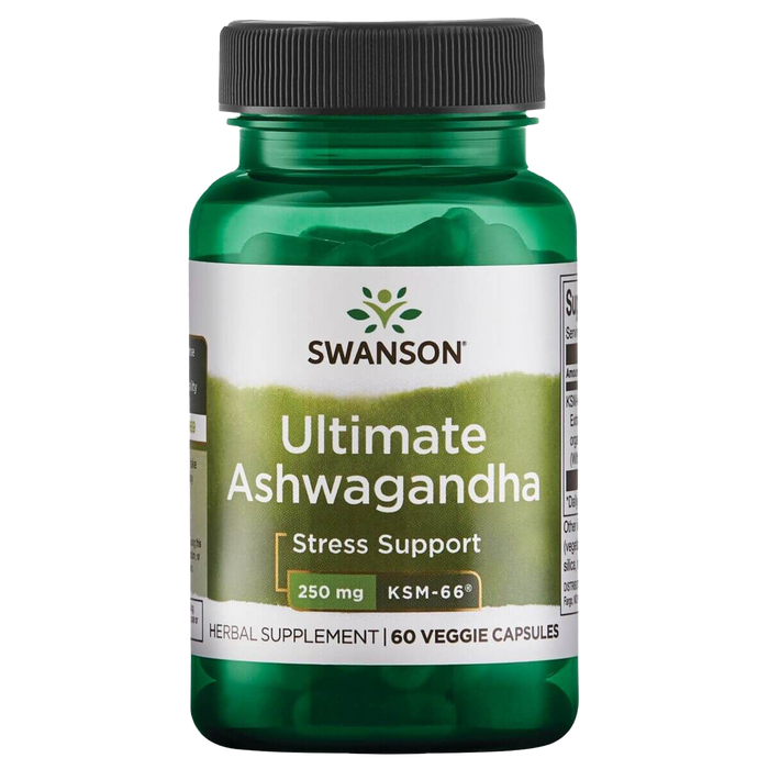 Swanson Ultimate Ashwagandha KSM-66 250 mg 60 Vegetarian Capsules