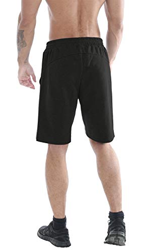 Gold's Gym UK Men's Embossed Shorts Sweatpant Joggers Black 2X-Large | High-Quality Trousers | MySupplementShop.co.uk