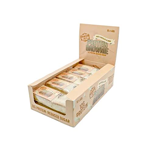 Mountain Joes Protein Blondie 10x60g (White Chocolate Blondie) | High-Quality Protein Bars | MySupplementShop.co.uk