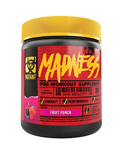 Mutant Madness 225g Fruit Punch | High-Quality Pre & Post Workout | MySupplementShop.co.uk